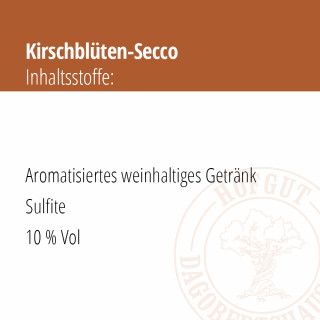 Kirschblüten-Secco Inhaltsangaben