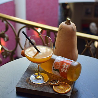 Kürbis-Bellini mit Kürbis-Secco 0