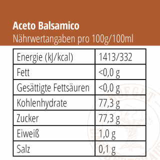 ACETO BALSAMICO DI MODENA I.G.P. 2